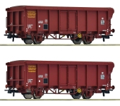 Roco 6600251 - H0 - 2-tlg. Set Rolldachwagen, SNCF, Ep. IV-V